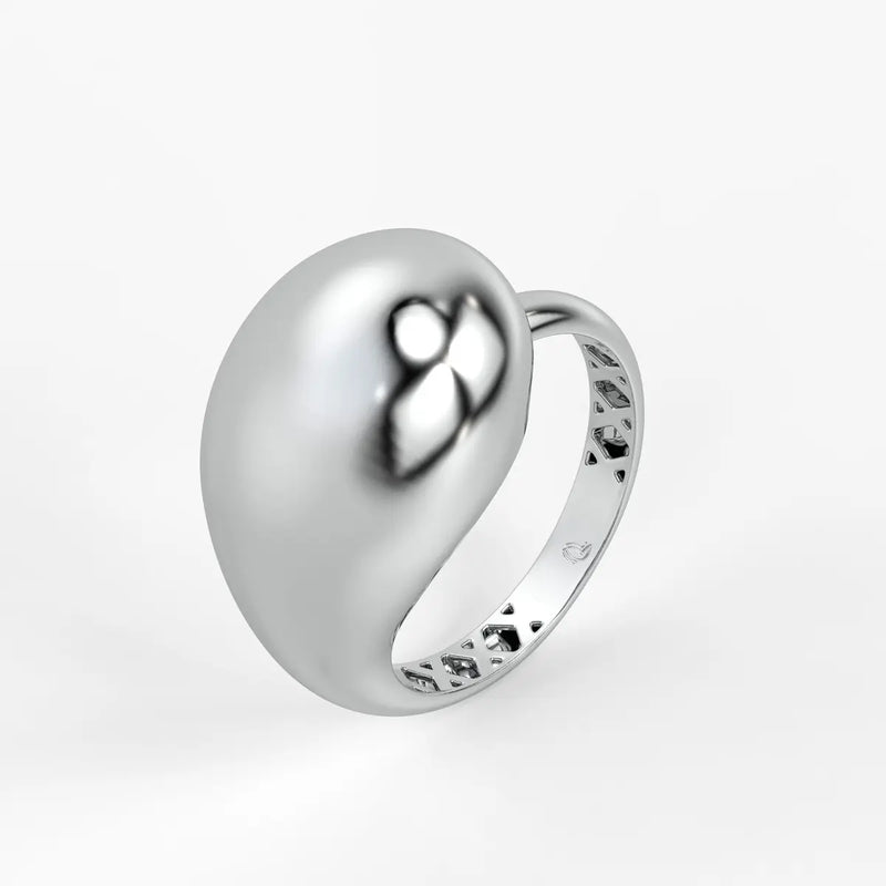 Fluid Wave Fashion Ladies Ring
