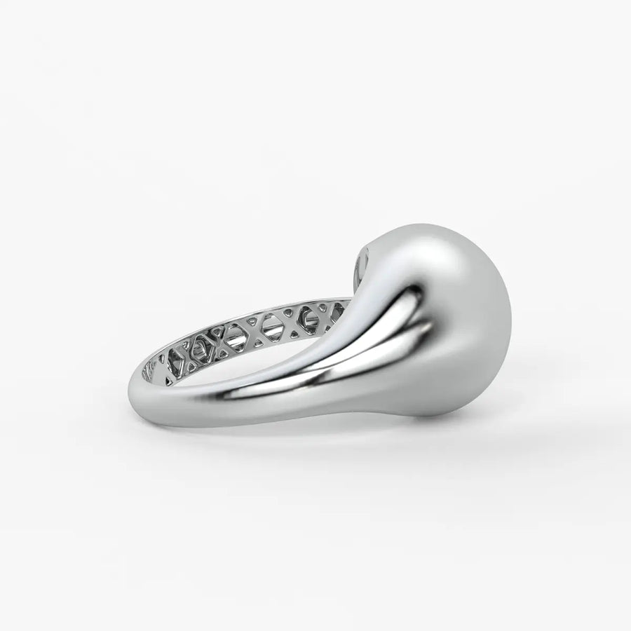 Fluid Wave Fashion Ladies Ring