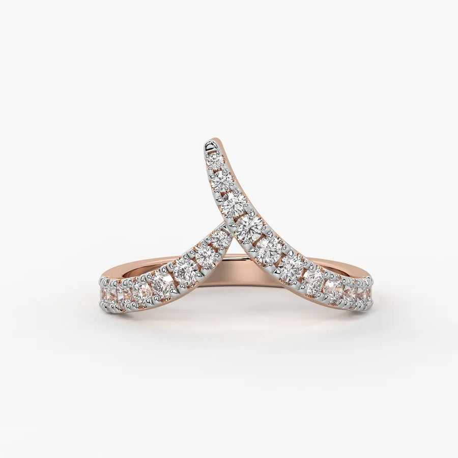 Chevron Wrap Ladies Ring