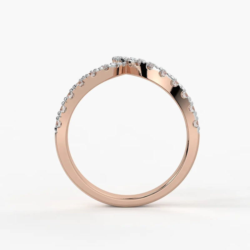 Chevron Wrap Ladies Ring