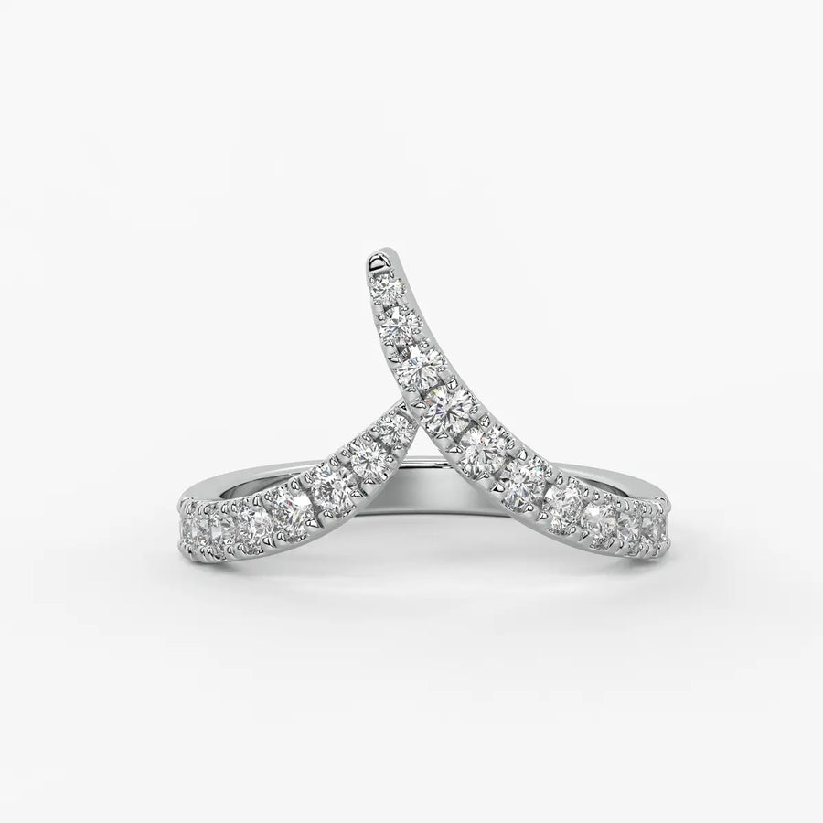 Chevron Wrap Ladies Ring