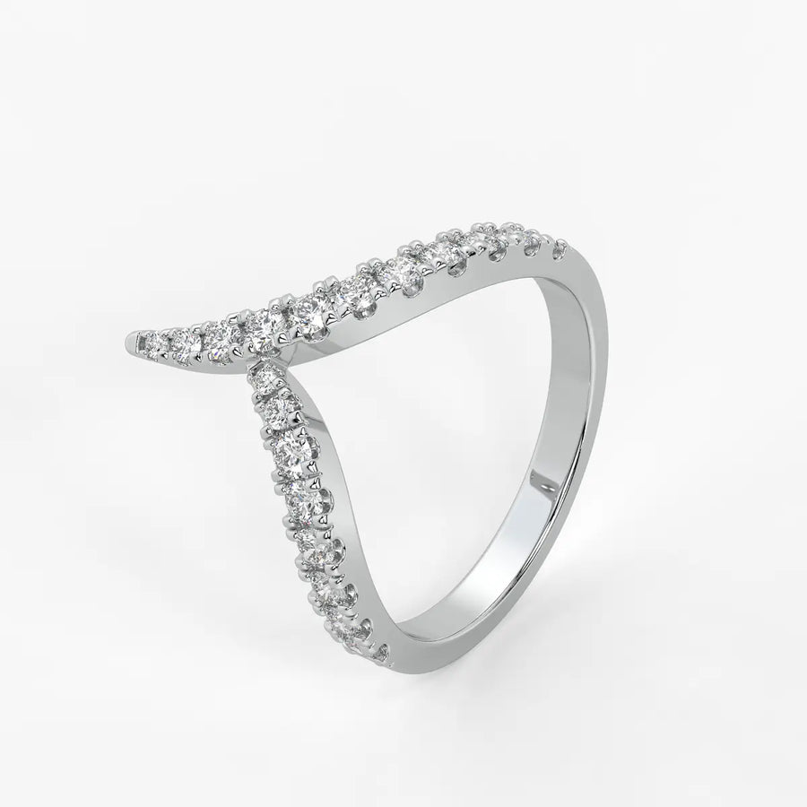 Chevron Wrap Ladies Ring