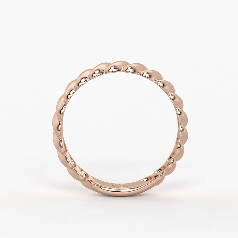 Ripple Band Ladies Ring