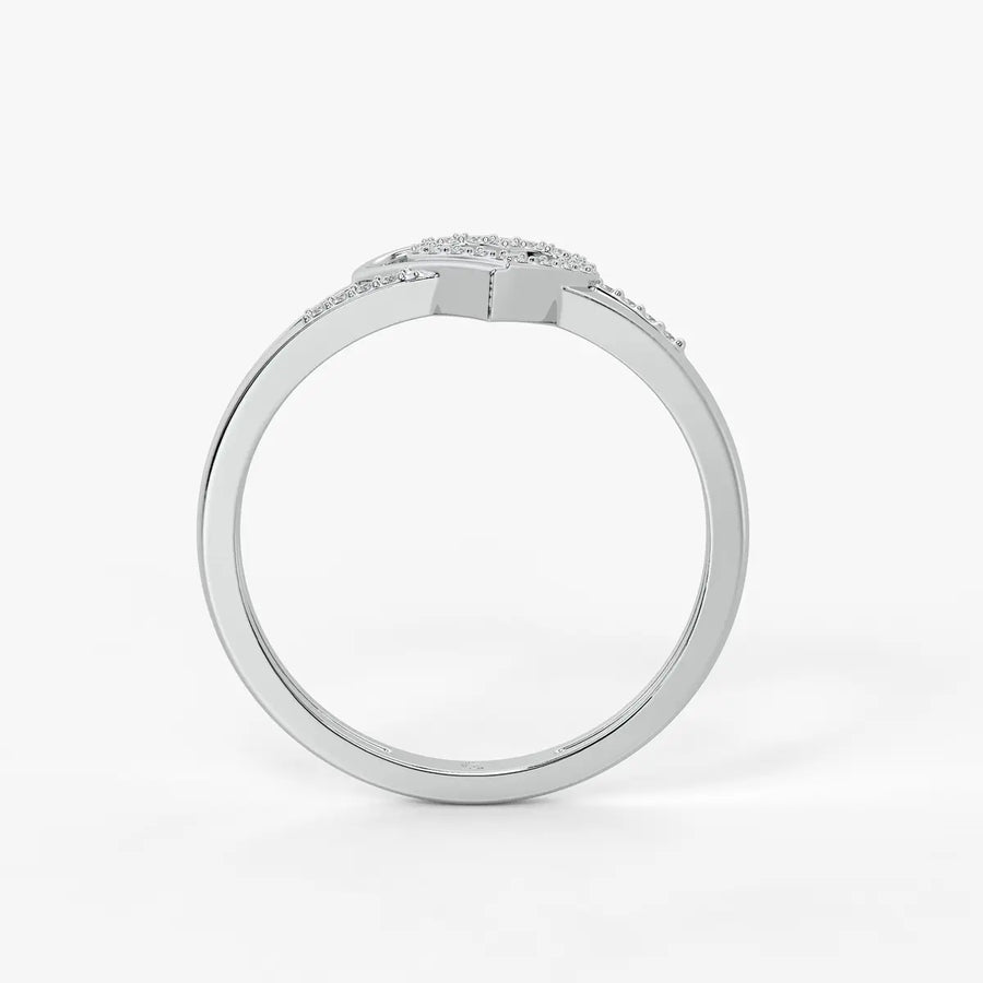 Whispering Heart Diamond Ring
