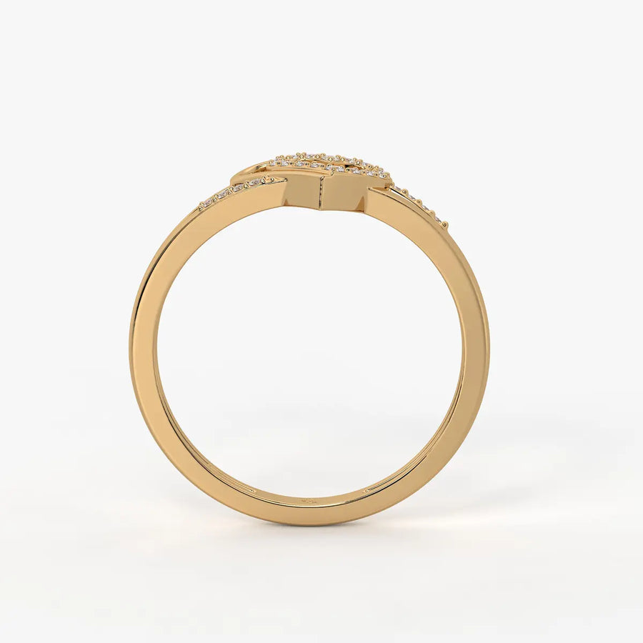 Whispering Heart Diamond Ring