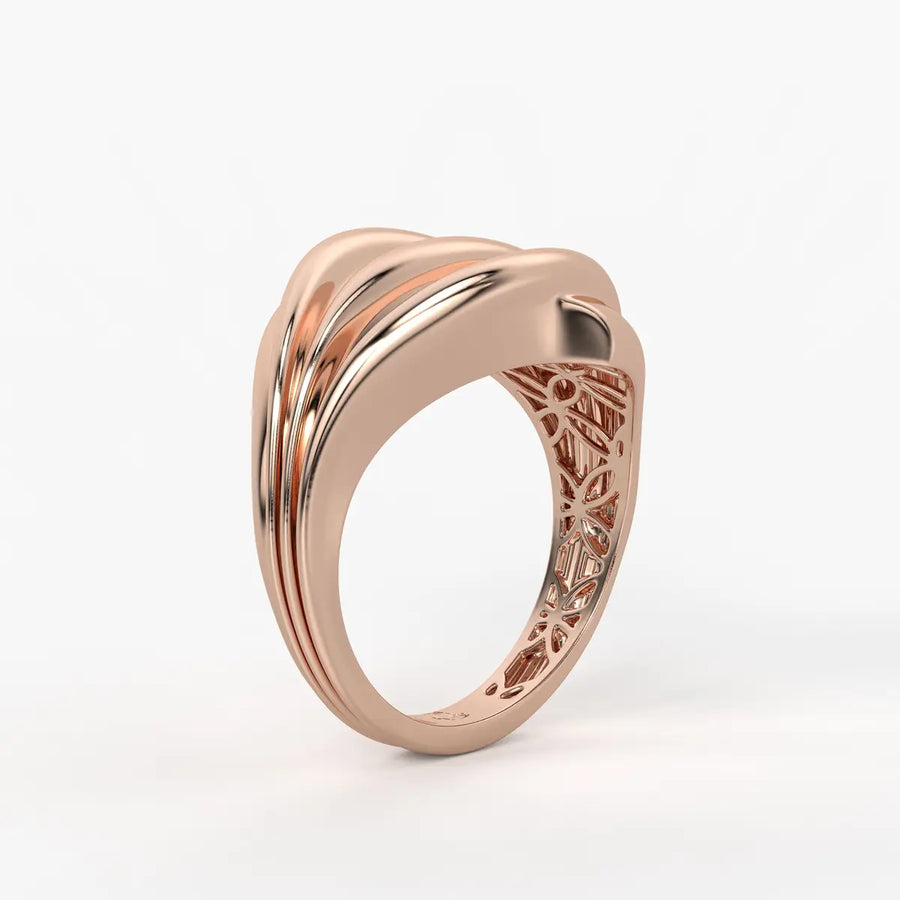 Flow Wave Statement Ladies Ring