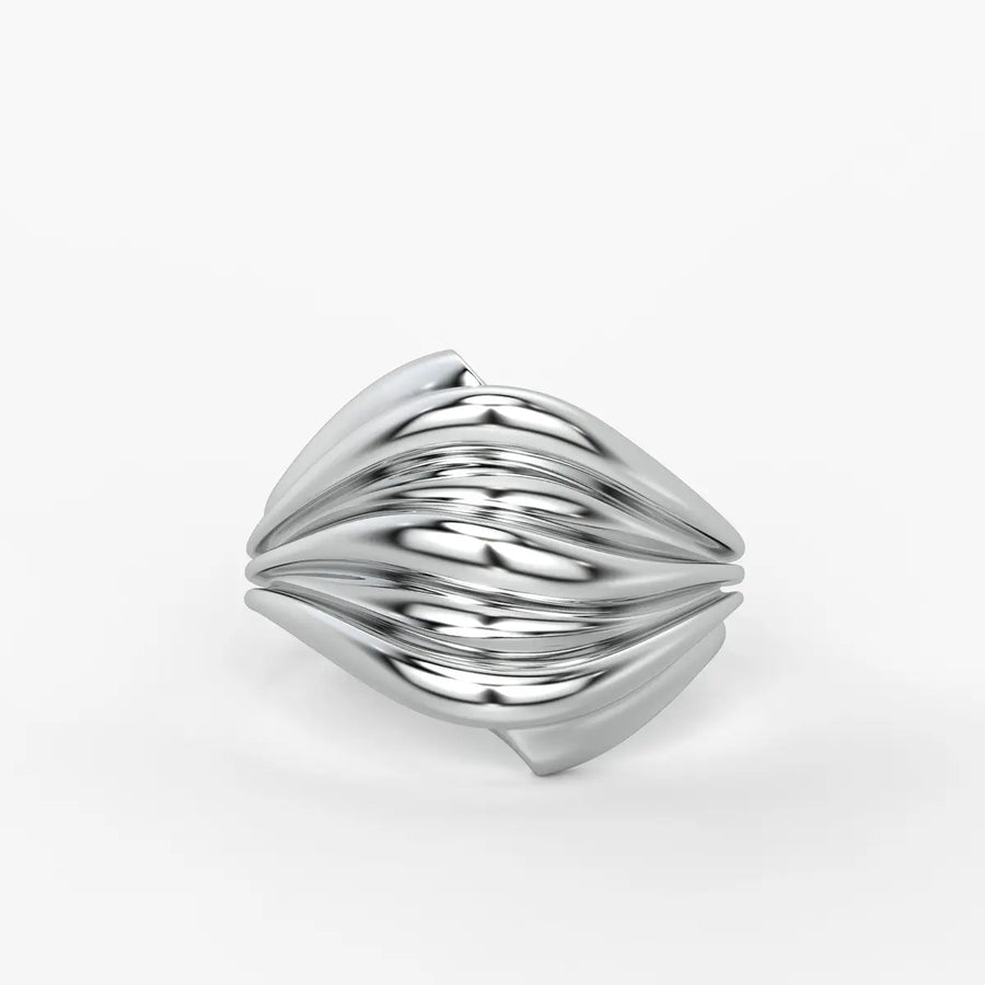 Flow Wave Statement Ladies Ring