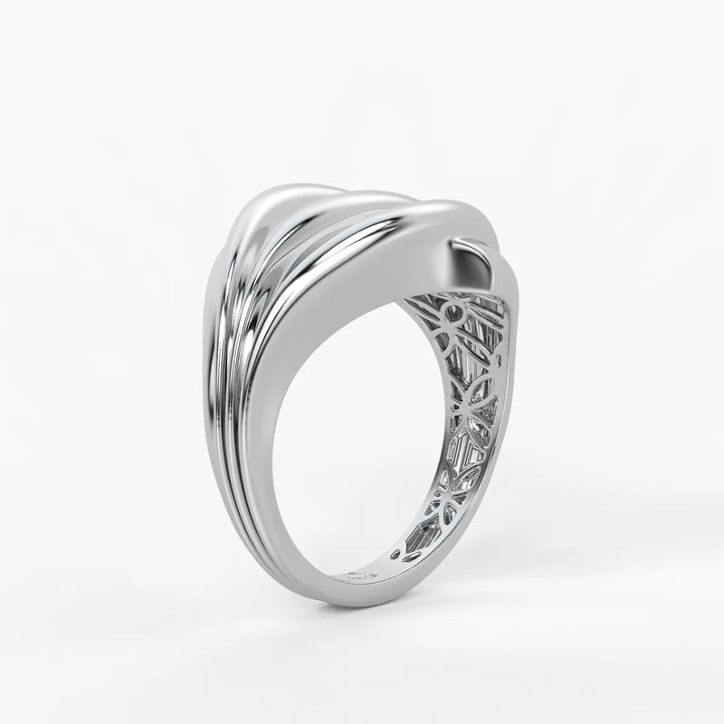 Flow Wave Statement Ladies Ring