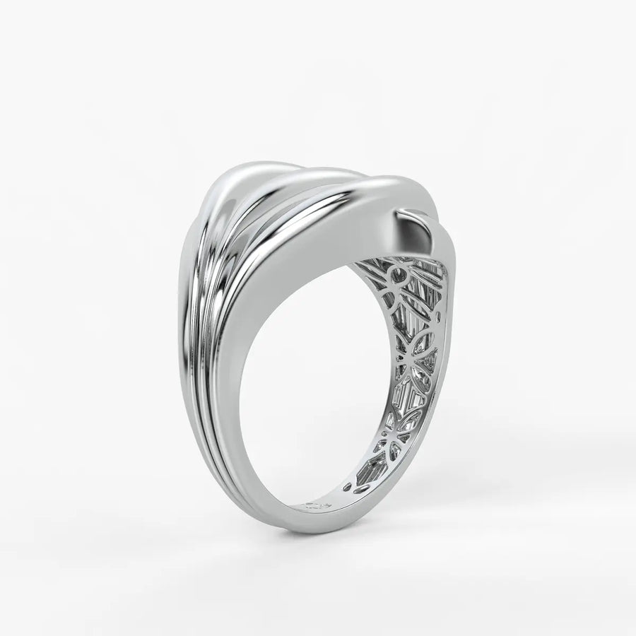 Flow Wave Statement Ladies Ring