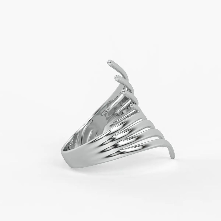 Flow Curve Statement Ladies Ring