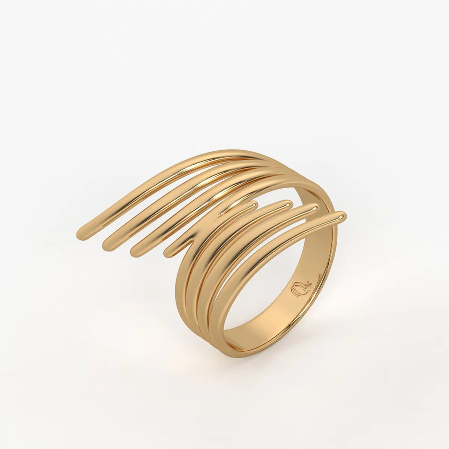 Flow Curve Statement Ladies Ring