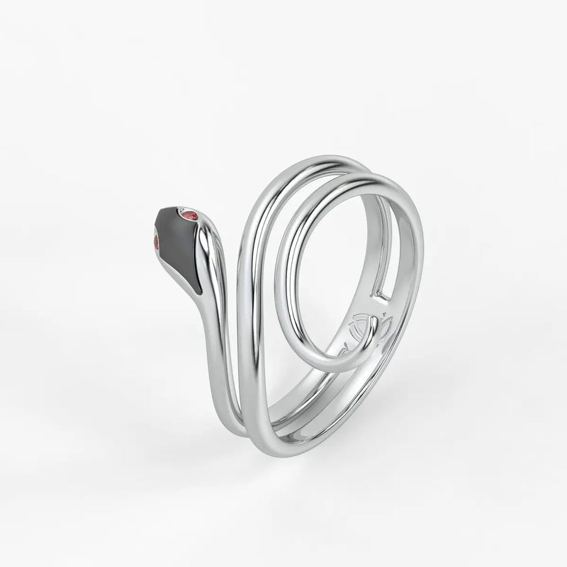 Serpelle Twist Snake Statement Ring