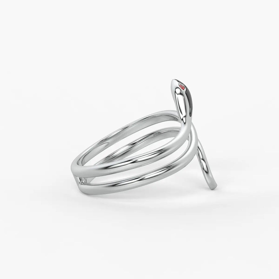 Serpelle Twist Snake Statement Ring
