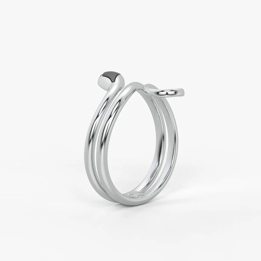 Serpelle Twist Snake Statement Ring