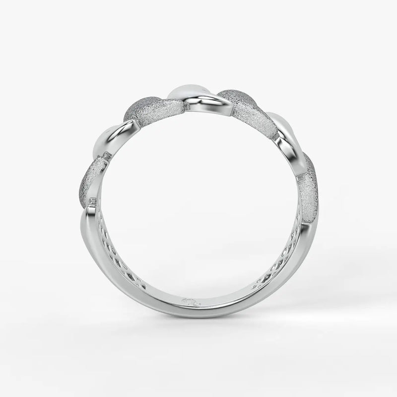Zyra Wave Texture Statement Ring