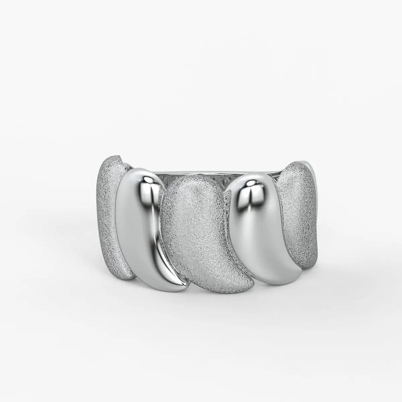 Lunetra Layered Petal Statement Ring