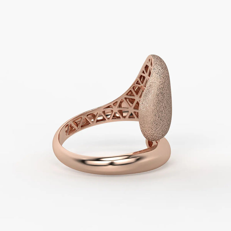 Elowen Textured Dome Designer Ring