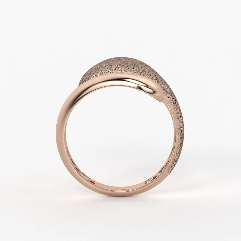 Elowen Textured Dome Designer Ring
