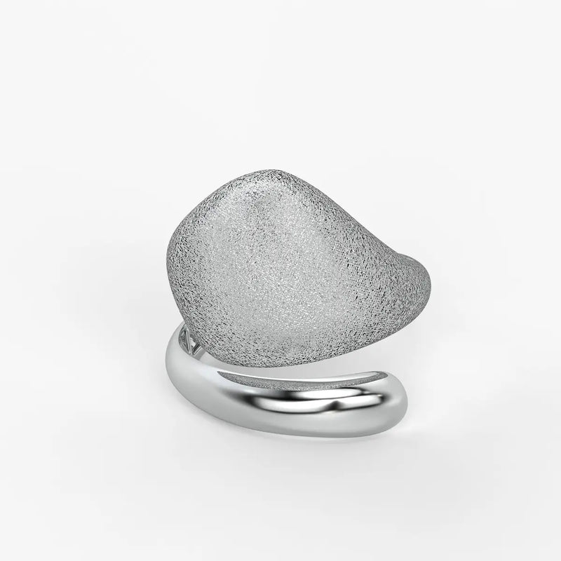 Elowen Textured Dome Designer Ring