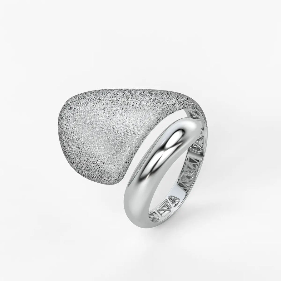 Elowen Textured Dome Designer Ring