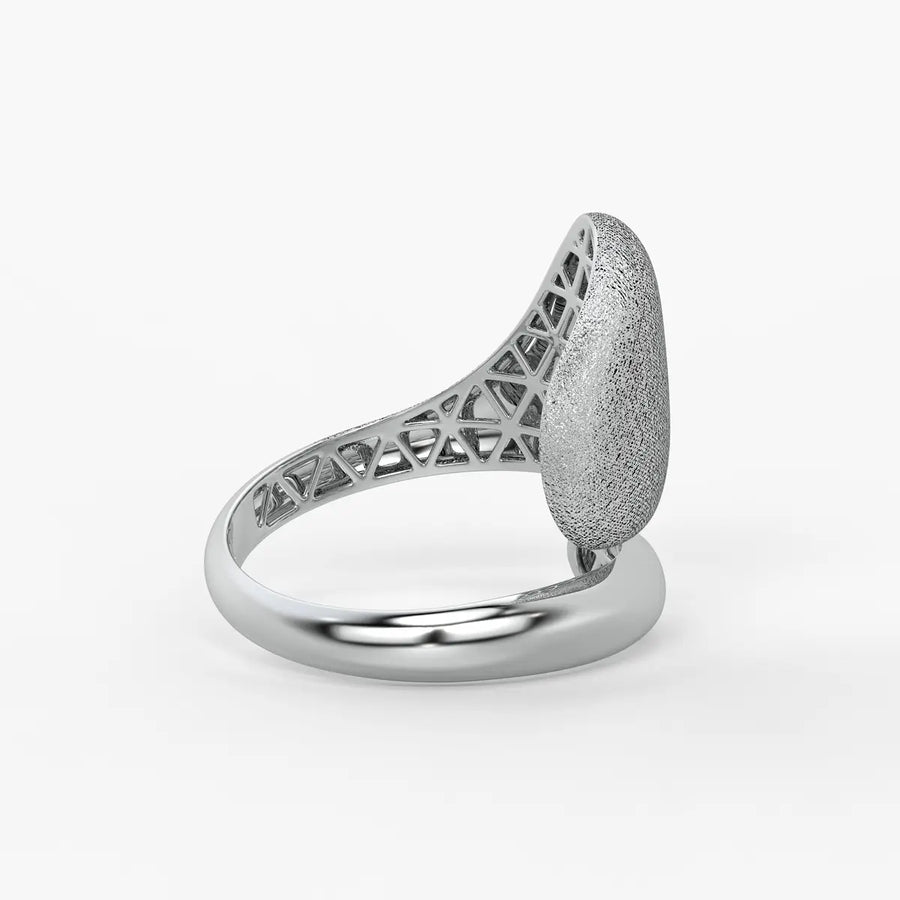 Elowen Textured Dome Designer Ring