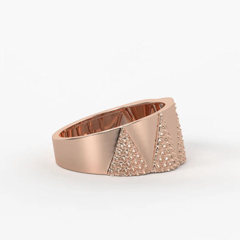 Pyramid Stack Statement Ladies Ring