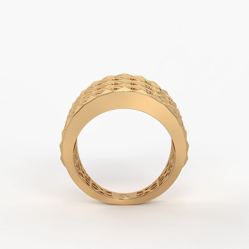 Rivet Stack Statement Ladies Ring