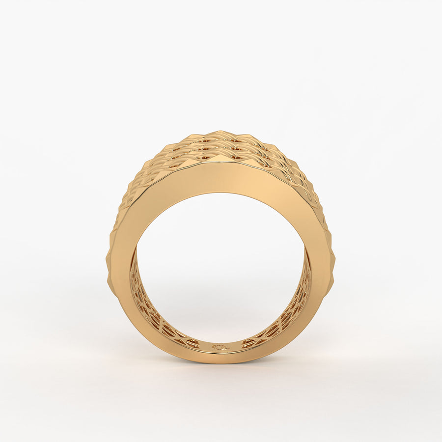 Rivet Stack Statement Ladies Ring