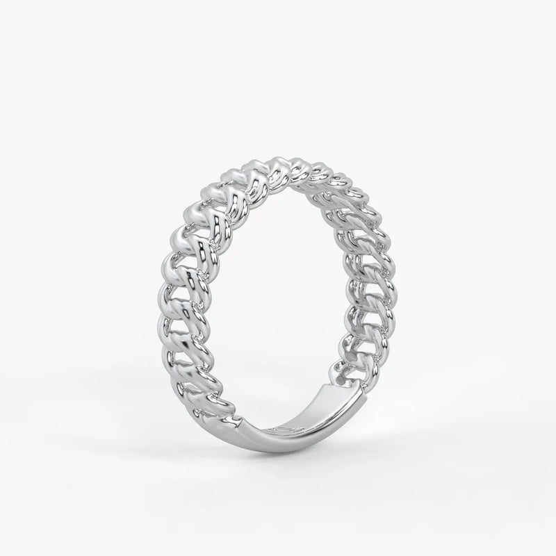 Rope Twist Classic Ladies Ring