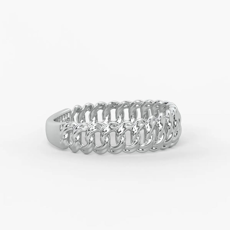 Rope Twist Classic Ladies Ring