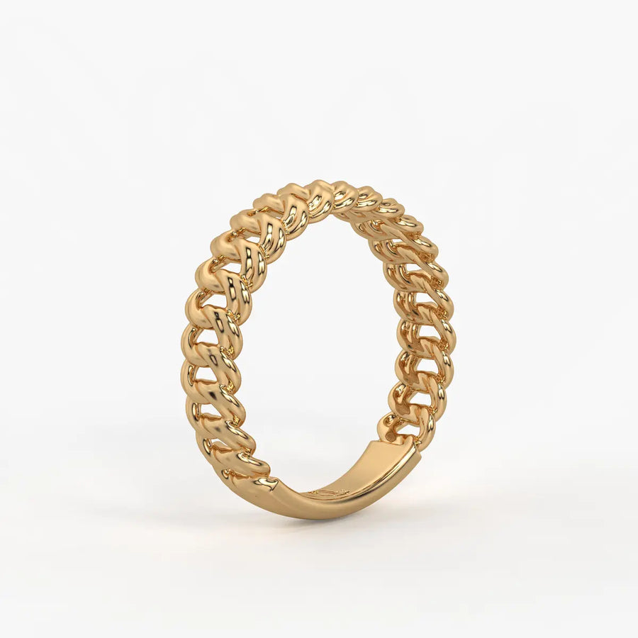 Rope Twist Classic Ladies Ring