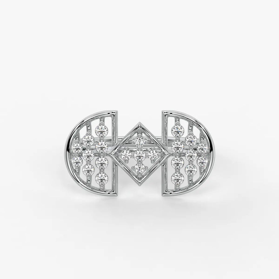 Ornixa Dual Arc Diamond Statement Ring