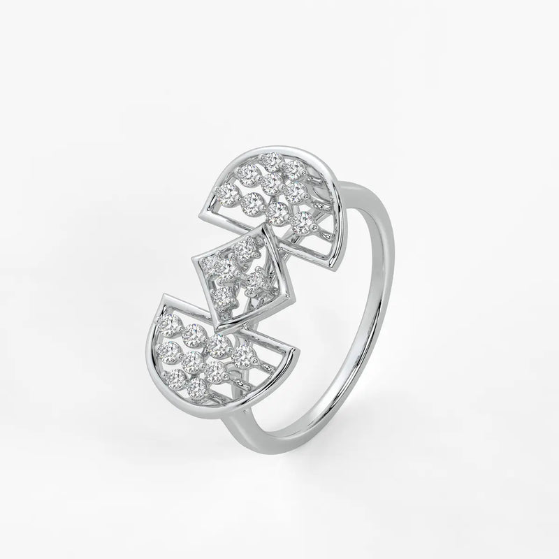 Ornixa Dual Arc Diamond Statement Ring