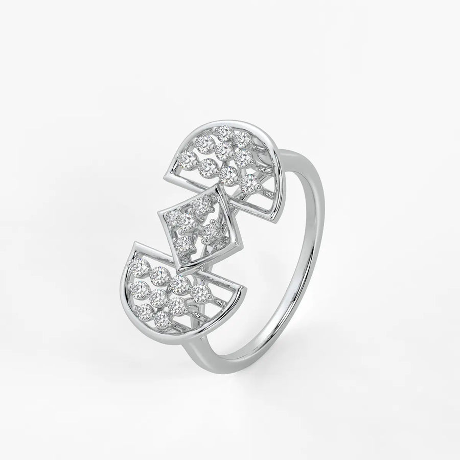Ornixa Dual Arc Diamond Statement Ring