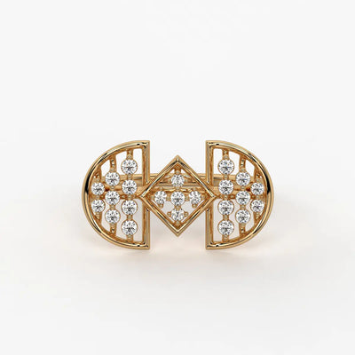 Ornixa Dual Arc Diamond Statement Ring