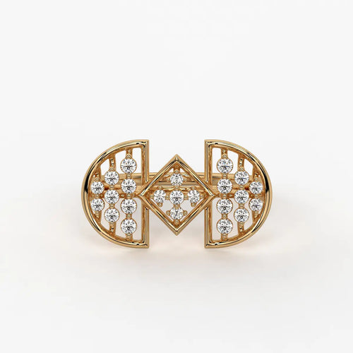 Ornixa Dual Arc Diamond Statement Ring
