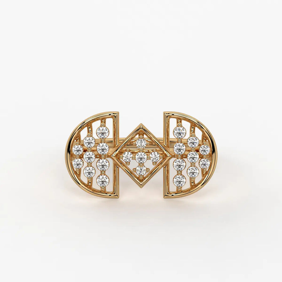 Ornixa Dual Arc Diamond Statement Ring