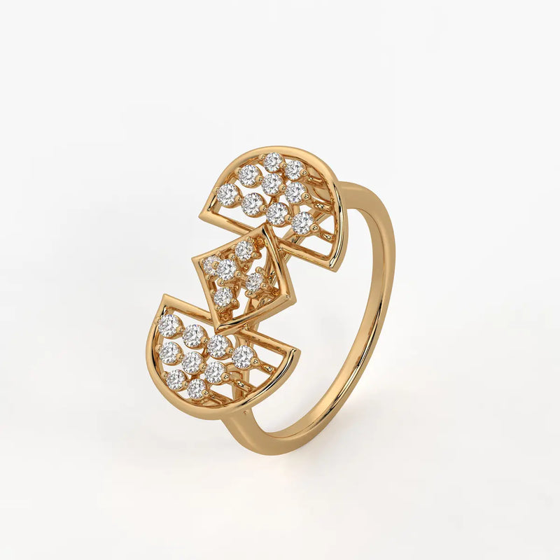 Ornixa Dual Arc Diamond Statement Ring