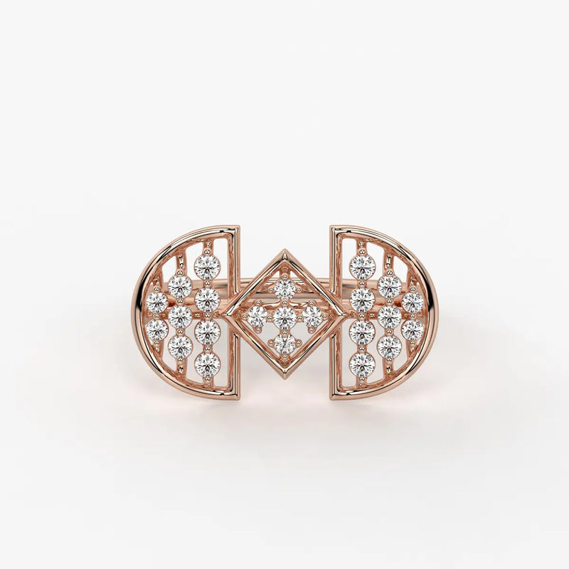Ornixa Dual Arc Diamond Statement Ring