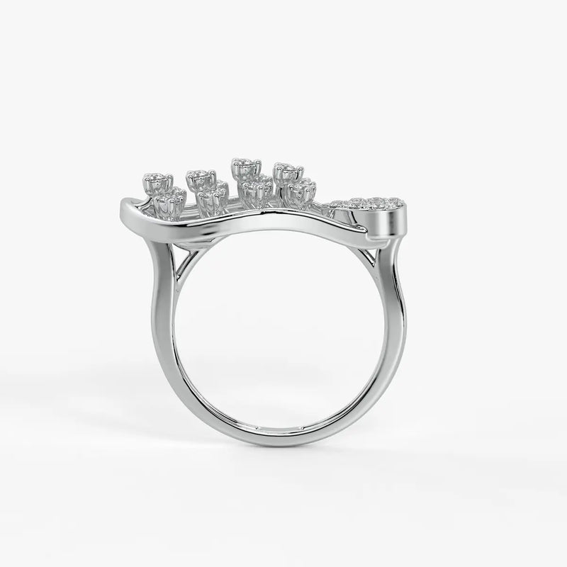 Elowen Leafdrop Diamond Statement Ring