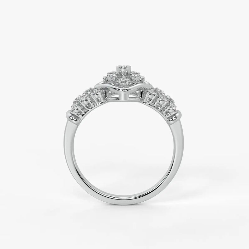 Averelle Lattice Bloom Diamond Ring