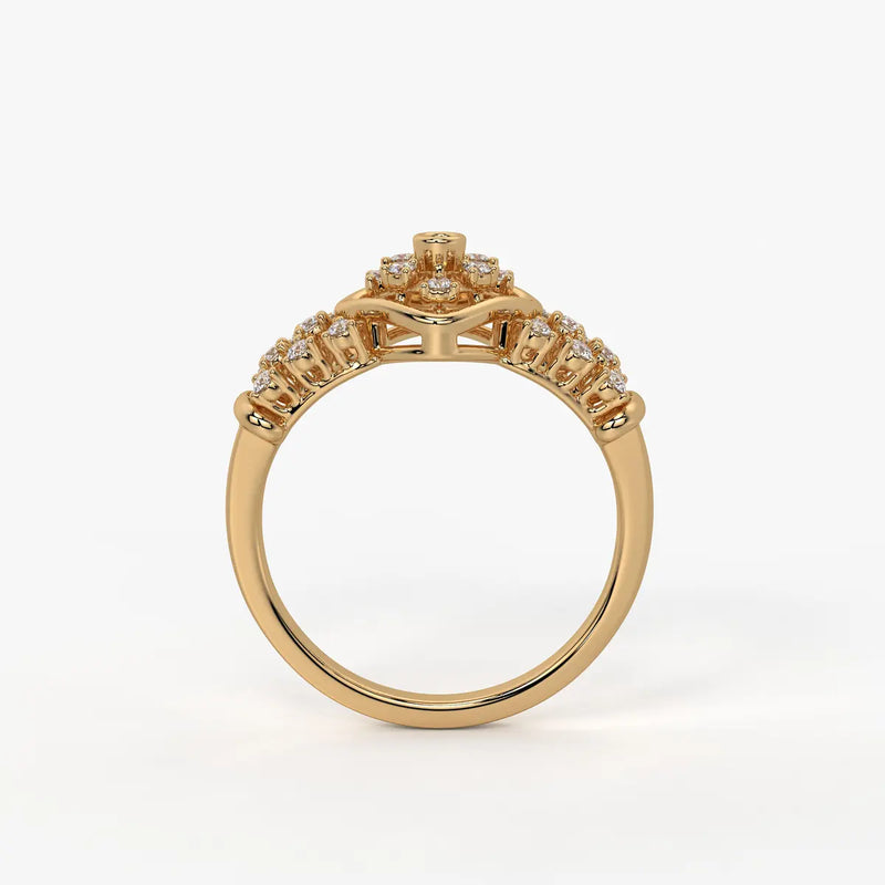Averelle Lattice Bloom Diamond Ring