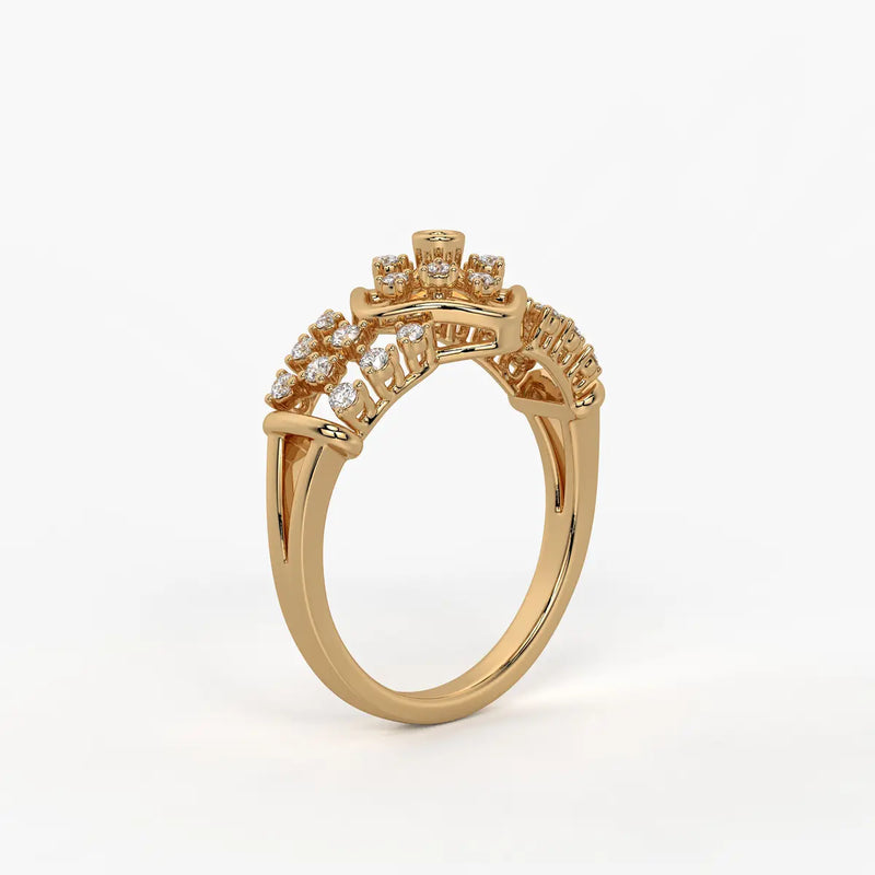 Averelle Lattice Bloom Diamond Ring