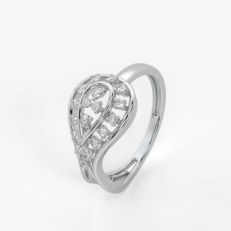 Aurevia Bloom Teardrop Diamond Ring