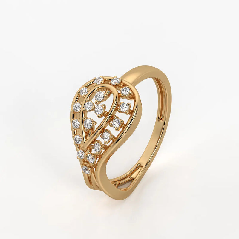 Aurevia Bloom Teardrop Diamond Ring