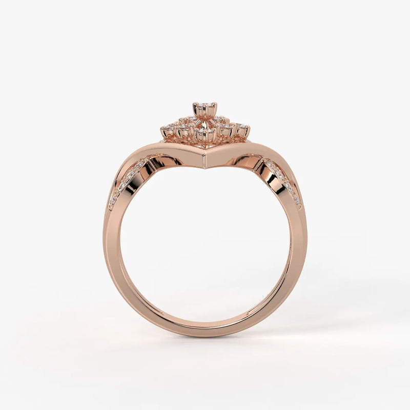 Elvaria Starspire Halo Ring