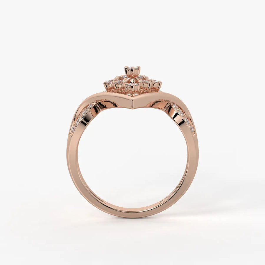 Elvaria Starspire Halo Ring