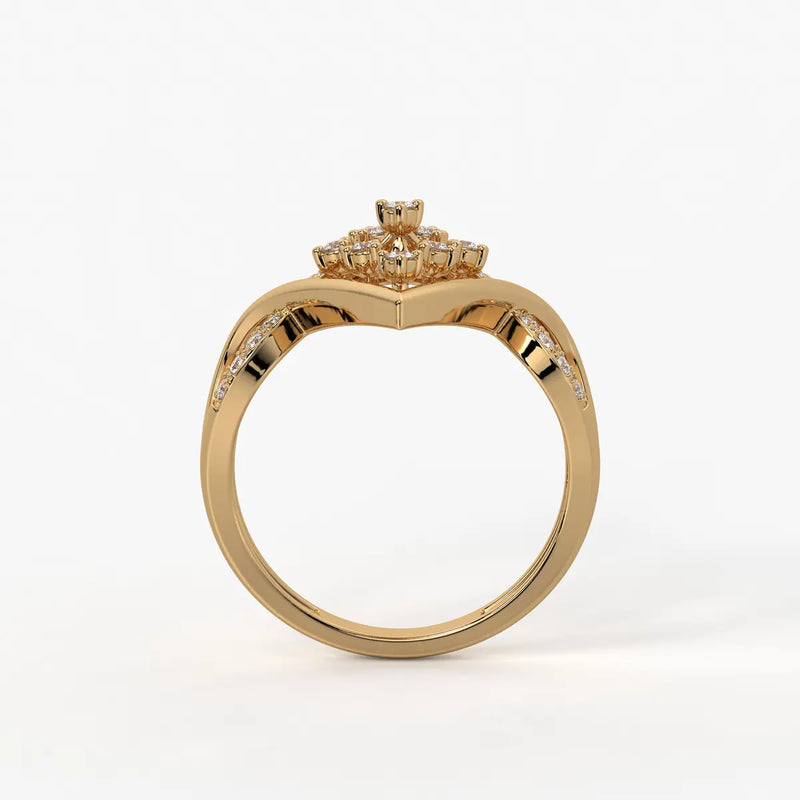 Elvaria Starspire Halo Ring