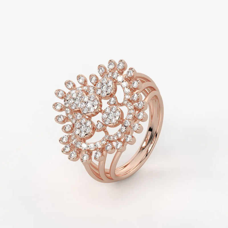 Celestara Medallion Diamond Ring