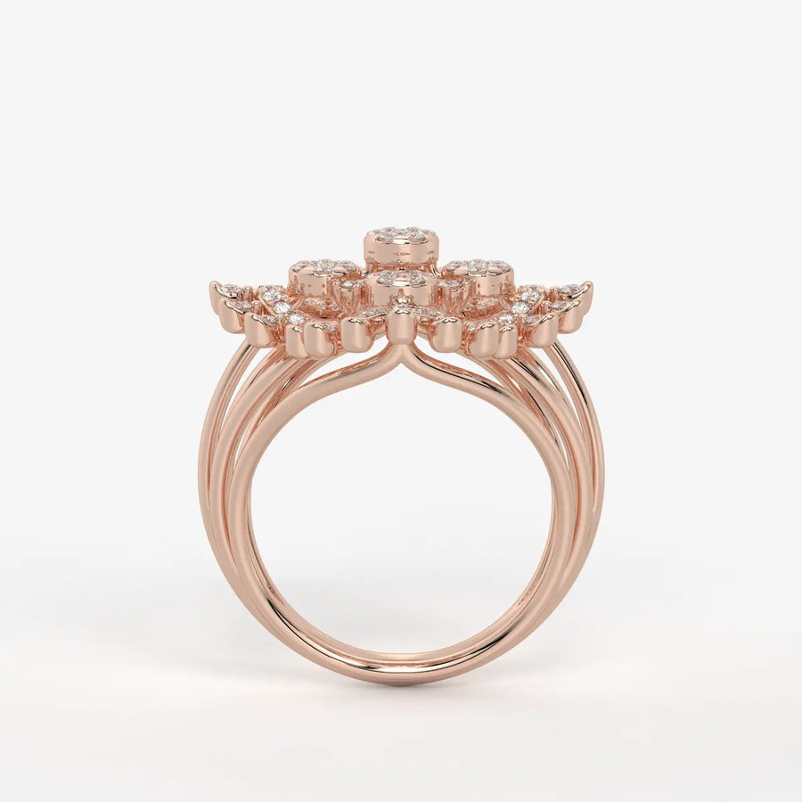 Celestara Medallion Diamond Ring